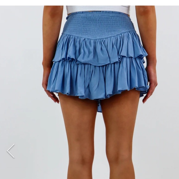 NWT Rock n Rags Dusty Blue Mini Skirt Size XXS - Picture 3 of 8